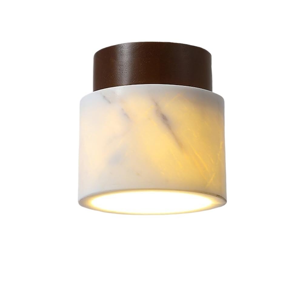Plafonnier cylindrique moderne marbre pour sublimer l'entrée