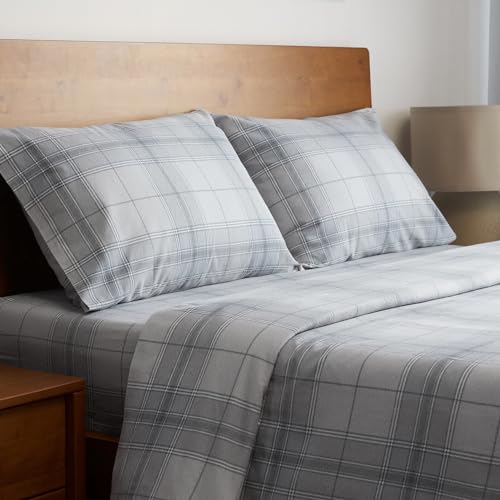 Mellanni Flannel 100 Cotton Queen Sheet Set Double Brushed for Extra Softness & Warmth
