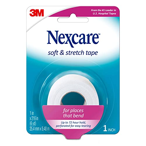 Nexcare Soft & Stretch First Aid Tape, Help Keep Injuries Clean And Protected, 1 In X 6 Yds #TOP2