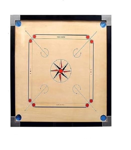 ASH Enterprises Carrom Board Small Size 20"x20" inch Glossy Polish with Coin, Stricker, Powder Free, Professional Carrom Board 20 Inch, Carrom Board for Kids and Adult (20"x20" Small) (B0DCFPF6F1) Amazon Price History, Amazon Price Tracker