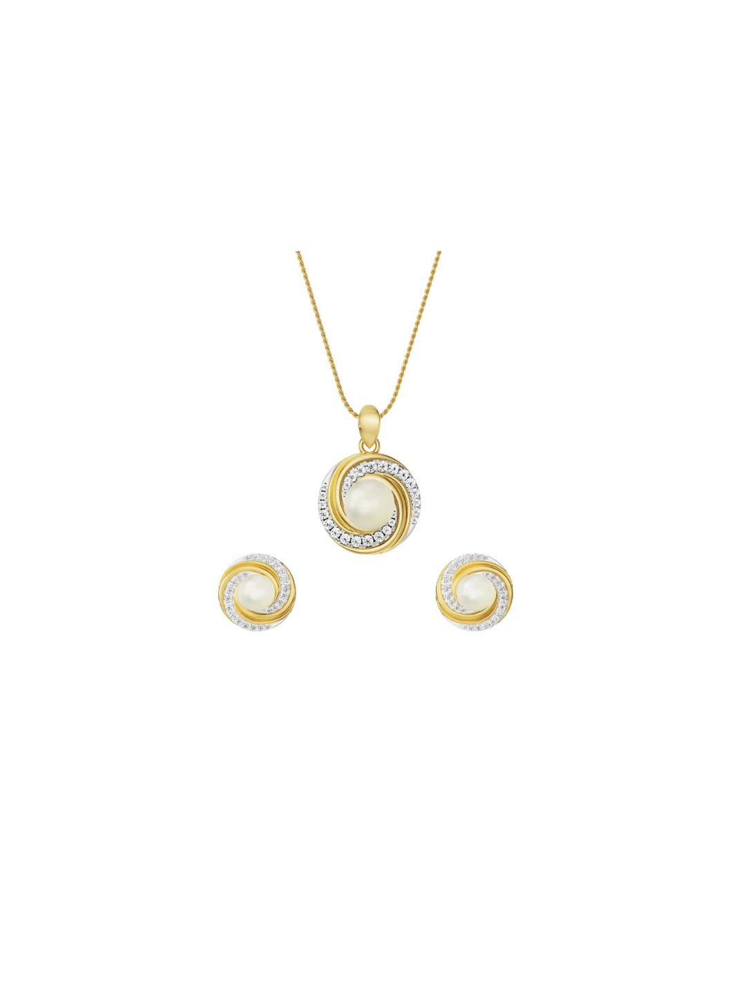 Pearly Swirly Lab Grown Diamond Matching Set | Yellow Gold |-image-4
