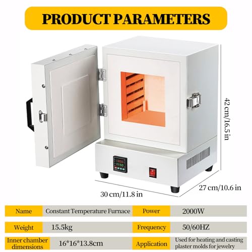 Horno eléctrico para derretir metales y crear joyería artesanal en casa 7