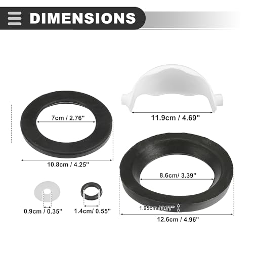 Image of Motoforti Waste Ball Replace,for Aqua Magic Style Lite,Plastic Rubber,Black White