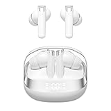 イヤホン bluetooth ワイヤレスイヤホン 無線 重低音 ブルートゥース イヤフォン LEDディスプレイ表示 小型/軽量 接続瞬時 Hi-Fi Type-C 急速充電 ぶるーとぅーす iPhone/Android/Pad適用 スポーツ/通勤/通学/WEB会議 (白い)