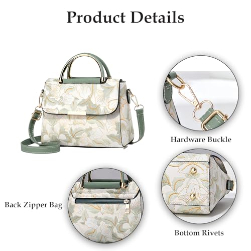 Image of SYGA Women's Cross Border Handbag With Flower Printed Small Square shoulder messenger bag