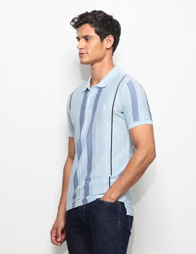 Image of U.s.Polo Association Men's Vertical Striped Slim fit Polo Shirt