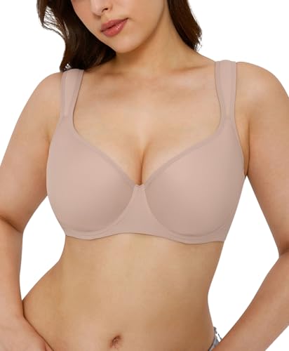 Popilush Minimizer Bras for Women Full Coverage Underwire, Plus Size Bra with Supportive & Comfortable for Large Breasts