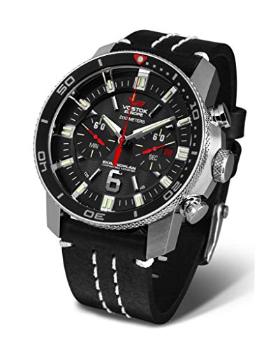 Preisvergleich Produktbild Vostok Europe Herrenuhr Ekranoplan Chronograph 20 ATM 546A508