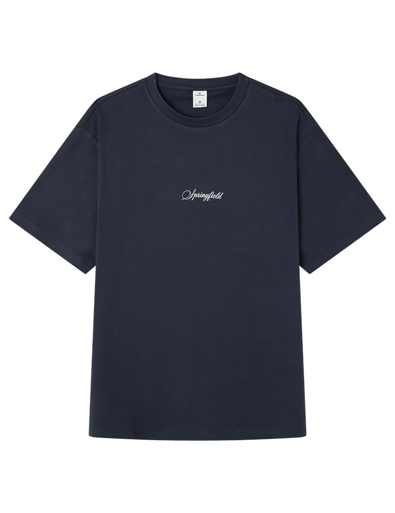 SPRINGFIELD Men's T-Shirt, Dark Blue, L