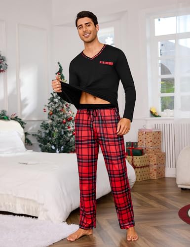 Pyjama homme long douillet pour soirées d'hiver et week-ends cocooning