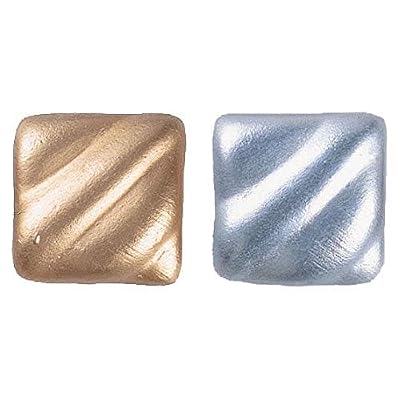 Rub-N-Buff 2 Color Assortment with Premium Buffing Cloth (Silver Leaf, Gold Leaf)