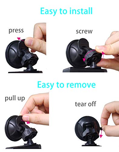 Dash Cam Suction Mount for Transcend/YI/Nextbase HD DVR 202 402G 512G Driving Recorder, Easy to Install and Use, Strong Suction Power Removeable