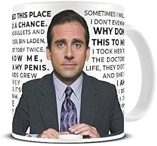 Michael Scott Quotes - The Office US - Funny| Ceramic Coffee Tea Cup 10 oz, 295 ml Capacity, Dishwasher / Microwave Safe Mug