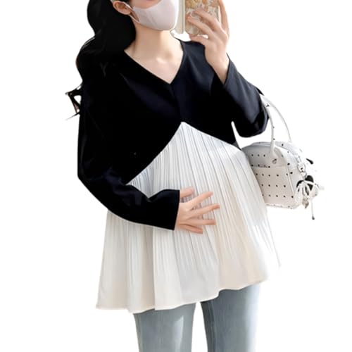 Hauts de grossesse en coton contre la chaleur : chemisier maternité respirant