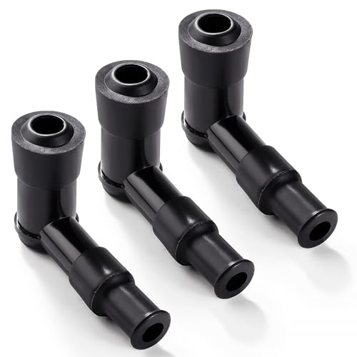 VooGenzek 3 Stücke Zündkerzenstecker 90 Grad Wasserdicht Zündkerzenstecker für 70cc 90cc 100cc 110cc 125cc 150cc 200cc Motorräder Geländefahrzeuge Motorräder