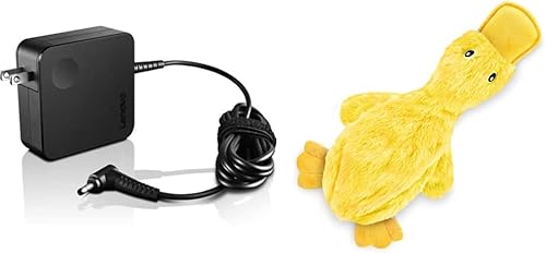 Lenovo Cargador de computadora de 65 W, adaptador de pared de CA de punta redonda (GX20L29355), negro y los mejores suministros para mascotas,