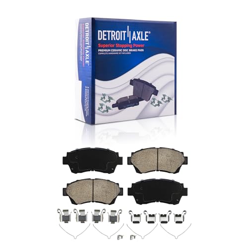 Image of Detroit Axle - Front Brake Kit for Toyota Camry Sienna Avalon Lexus ES300 | Disc Brakes Rotors Ceramic Brake Pads w /Hardware Replacement 10.83 inch inch Rotor
