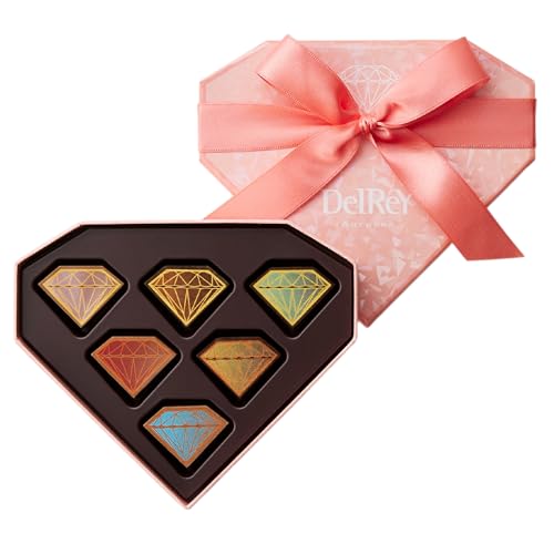 【DelReY公式】デルレイ ダイヤモンドコレクションBOX 6個入｜ベルギーチョコレート 高級 ギフト バレンタイン 手提げ付き
