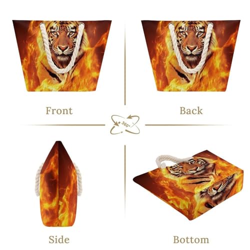 Women's Casual Beach Bag Portable Lightweight Grocery Bags Large Tote Bags Multipurpose Travel Handbags4