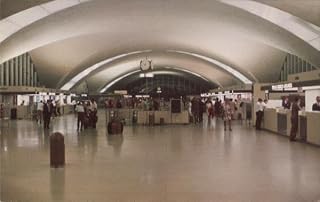 St. Louis Municipal Airport Terminal Lobby St. Louis, Missouri MO Original Vintage Postcard