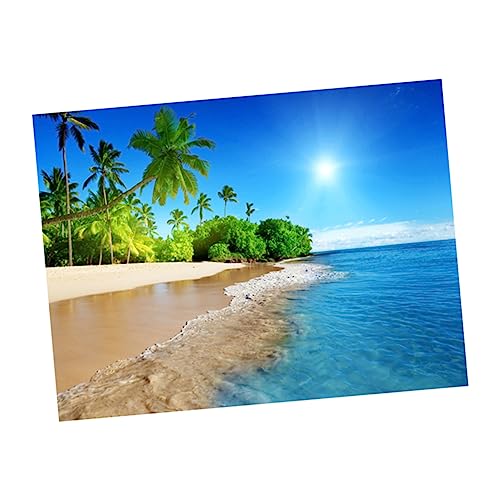 Fondo de playa OSALADI con árbol de coco para banquetes y sesiones de fotos de verano