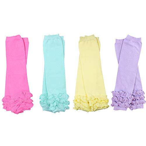 juDanzy Girls Preppy 4 Pack of Baby Leg Warmers