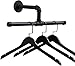 KOMFGT Wall Mounted Industrial Metal Tube T Bar Hanger, High Performance Iron Hanger, Laundry Room, Living Room, Bedroom, Retail Display Hanger - Easy to Assemble
