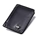 Produktbild Serious Lamp Intelligente Brieftasche Anti-Diebstahl Retro-Leder Multifunktionale Business-Kurzbrieftaschen für Männer RFID-Blockierung Münzgeld Geldbörse Kartenhalter Mehrere Kartenschlitze,Schwarz
