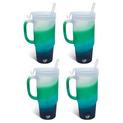 Silipint 4-Pack 32oz Mountain Air Humbler Tumbler with Flip Lid