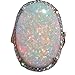 Yuren Women Jewelry Large 925 Silver Fire Opal Gemstone Ring Wedding Engagement Women Jewelry Sz6-10 (US code 8)