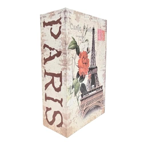 Cofre Livro Camuflado com Chave Porta Joia Dinheiro Grande (Paris)