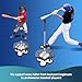 Surrergo 3 Position Heavy Duty Baseball and Softball Portable Baseball Tee.10lb Heavy Weight Base. Professional Hitting Tee for Baseball/Softball. Easy Height Adjustment (26