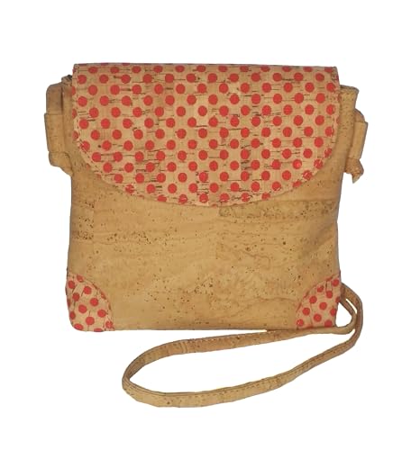 Bolso bandolera hecho a mano. Confeccionado en corcho de calidad premium. Vegano. Modelo 'Carmen'. Ideas de regalo para mujer.