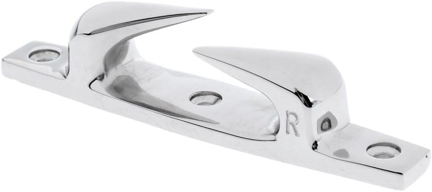 D DOLITY 2pcs 316 Stainless Steel Skean Boat Yacht Deck Line Dock Anchor Rope Cleat Chock Left & Right - 4.7 inch 12cm : Sports & Outdoors