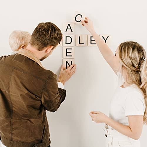 Stiles Letter Tiles, Wooden Crossword Wall Letters For Living Room, Dining Room, Kitchen, Or Bedroom, 3.5 Inch, Letter A #TOP5