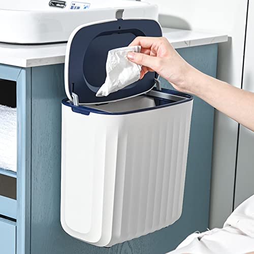 Pattumiera Cestino for bagno lattina a parete for la casa montata a parete con coperchio for la carta igienica del cesto di carta da bagno con coperchio for la spazzatura del cestino for diapositive I