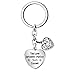 Générique Clé Mère Coeur Pendentif Fils Forme Forever The and Love is Between Chaîne Accessoire Body Trainer Culottes Sécurité (White, One Size)