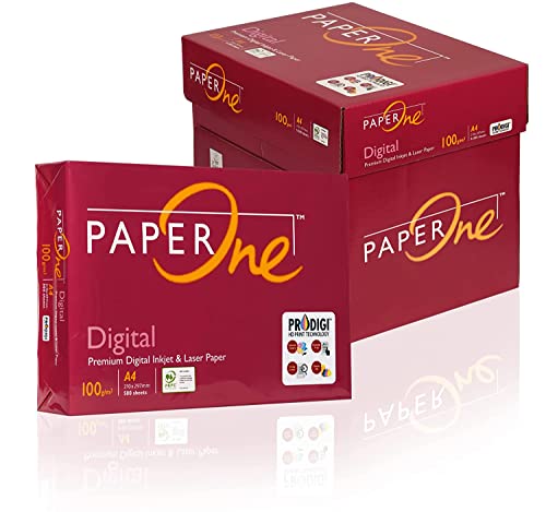 Image of Paperone Paper One A4 Digital Paper 100 Gsm(Pack Of 2 Reams 2X500 Sheets)