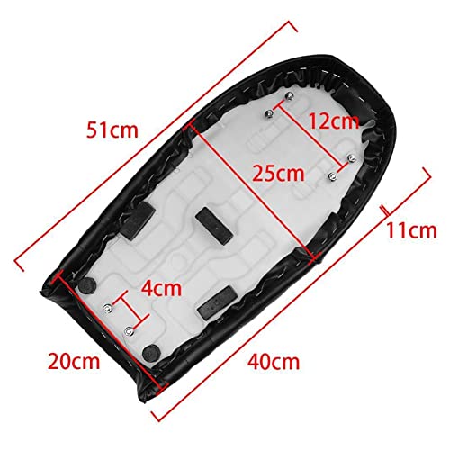 Asiento motocicleta universal para rutas y viajes largos en pareja 4