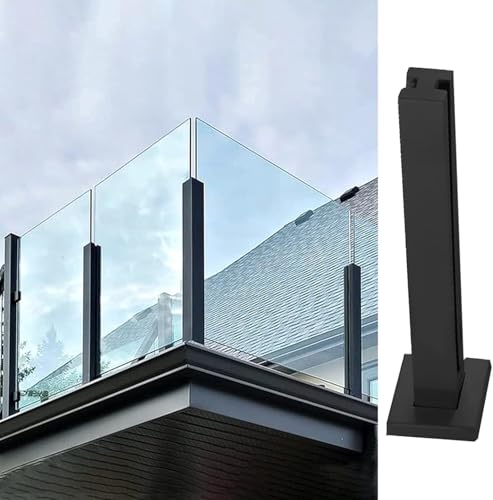 Poste de barandilla de vidrio ideal para terrazas y piscinas modernas