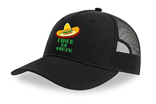 Casquette camionneur respirante Cinco De Mayo avec visière incurvée