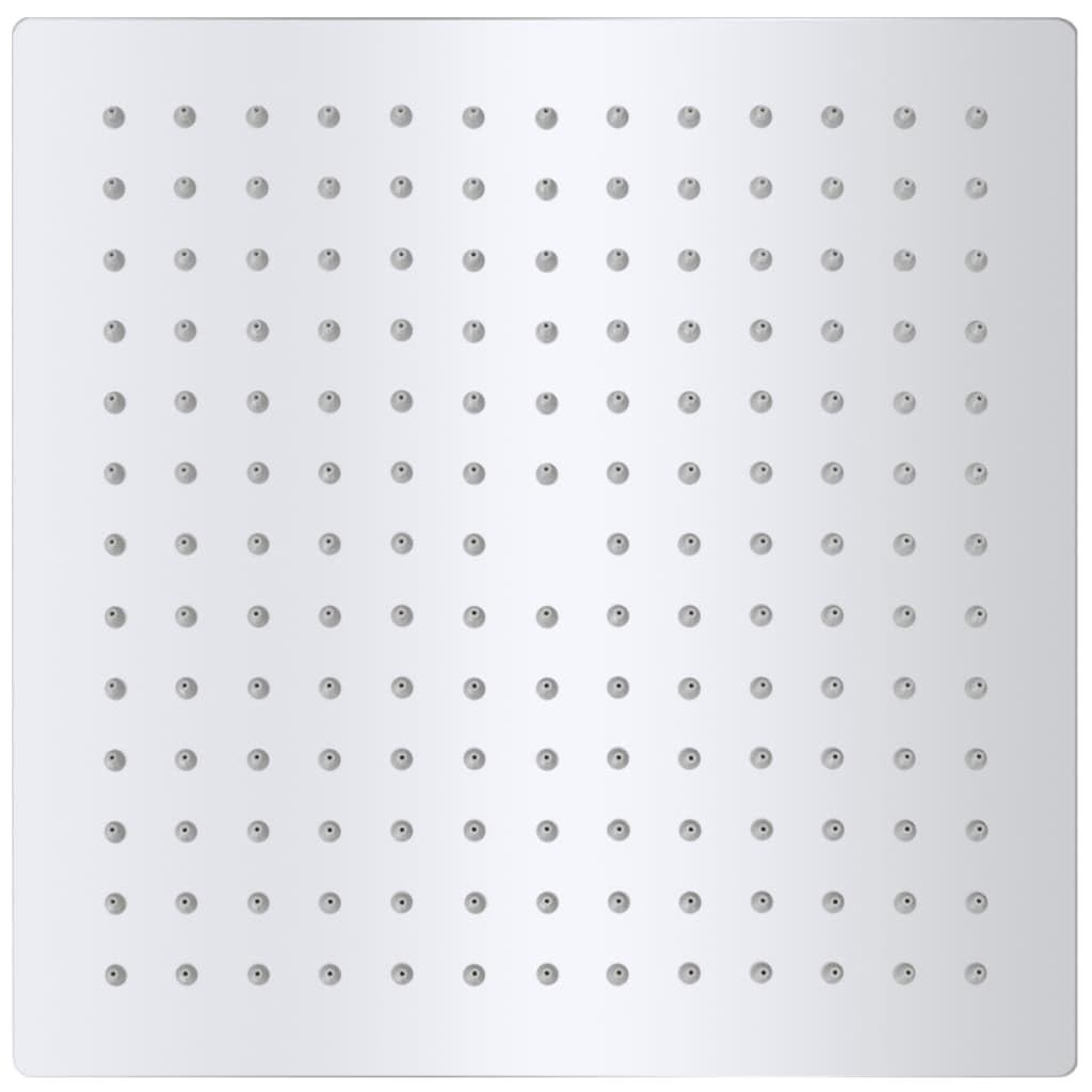 Set di 2 soffioni doccia a immersione quadrata 25 x 25 cm in acciaio inox 02_0002105