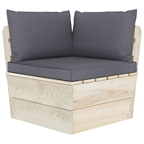 Canapé pour palette moderne et robuste avec coussin pour salon extérieur durable
