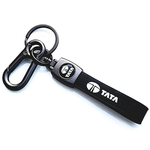 Iconic Keychains Car Keychain Catchy PREMIUM LEATHER &Metal Bikes Hook KeyChain Compatible with TATA Unique Stylish look For Men Women BIKE & CAR Keyring FOR TATA SAFARI/PUNCH/TIGOR/HARRIER/NEXON-image-26