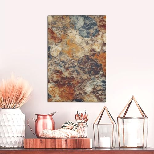 Œuvre d'art sur toile abstrait granit LPSRTWE finitions premium