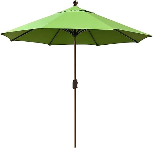 EliteShade Sombrilla de patio de 9 pies para mesa y exteriores, uso comercial, no se va a decolorar durante 10 años, con ventilación, color verde