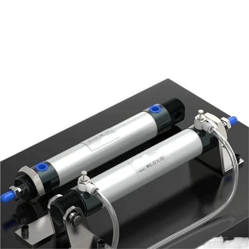 Vérin pneumatique double effet MAL 20mm course 400mm pour guidage linéaire - 2