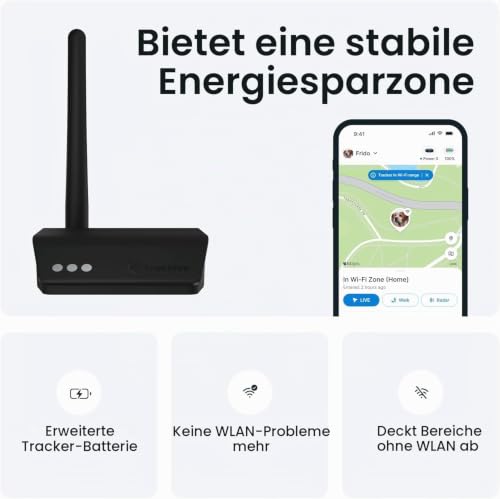 Tractive Base Station - Verlängern Sie die Akkulaufzeit Ihres Tractive GPS Trackers für Hunde & Katzen