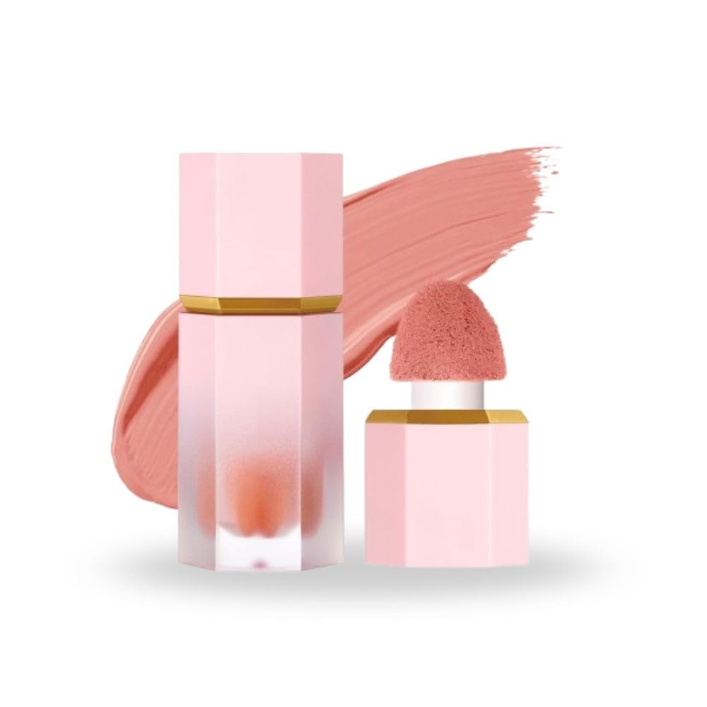 Maquillaje Colorete Liquido, Colorete en Crema, Beauty Cream, Contorno Maquillaje, Maquillaje Mujer, Larga Duracion, Resistente al Agua, A Prueba de Manchas, Tinte Piel Cara, Iluminador (03, 5 gramos)