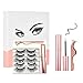 Produktbild Magnetische Wimpern, Magnetische Wimpern mit Magnetischem Eyeliner Kit, 5 Paar Wiederverwendbarer Natürliche Falscher Eyelashes, Wasserdicht Eyeliner und Pinzette, Kein Kleber Erforderlich